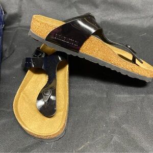 Birkenstock Black Patent Sandals